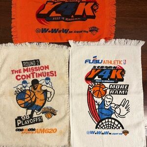 1990s New York Knicks Playoff Memorabilia Hand Towels Vintage NBA
